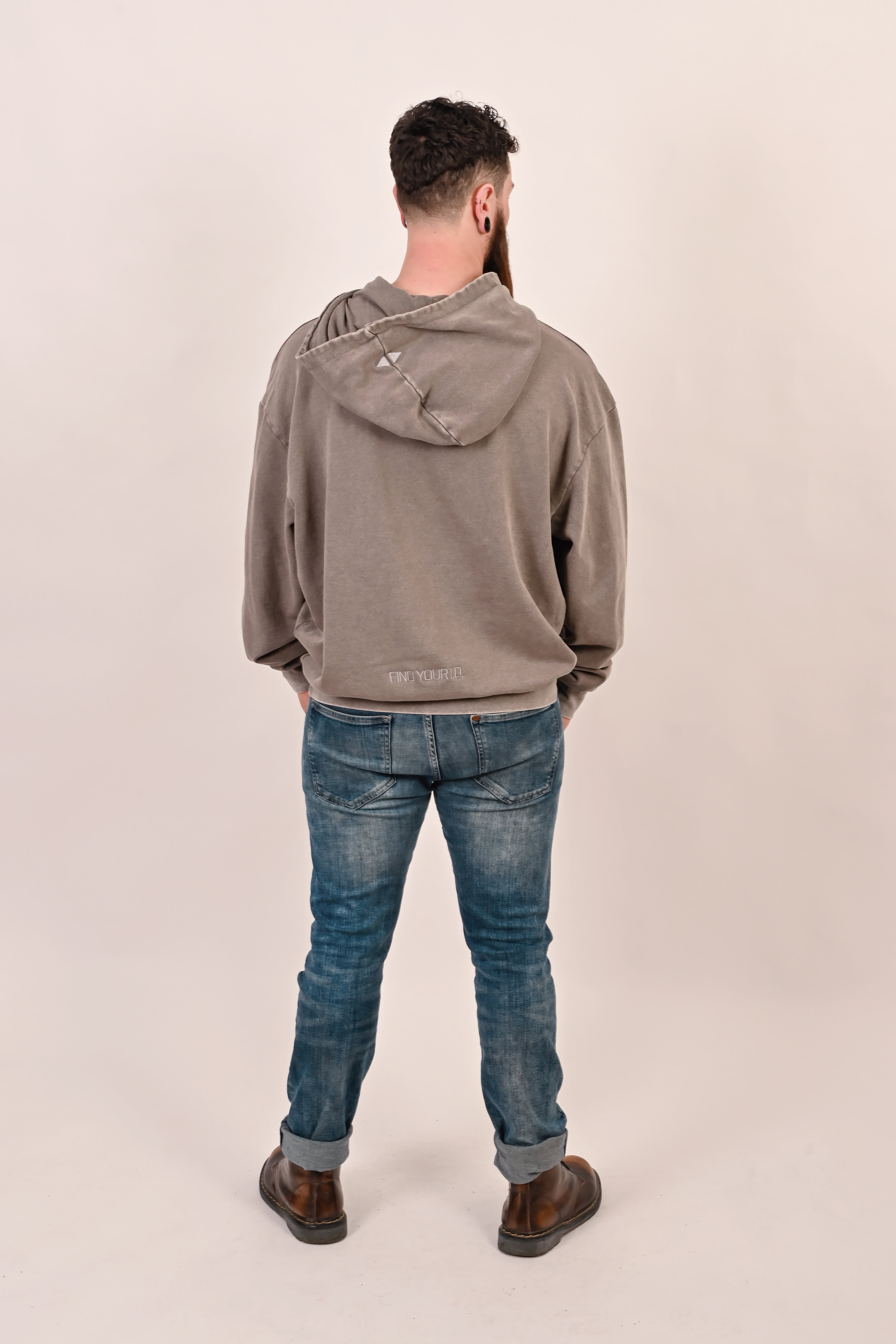 Hoody oversized Embroiderys beige* :)