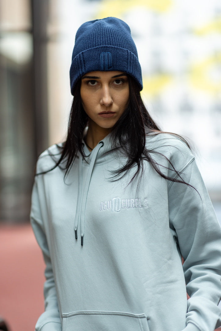 Beanie Stickerei Logo ND marine :)