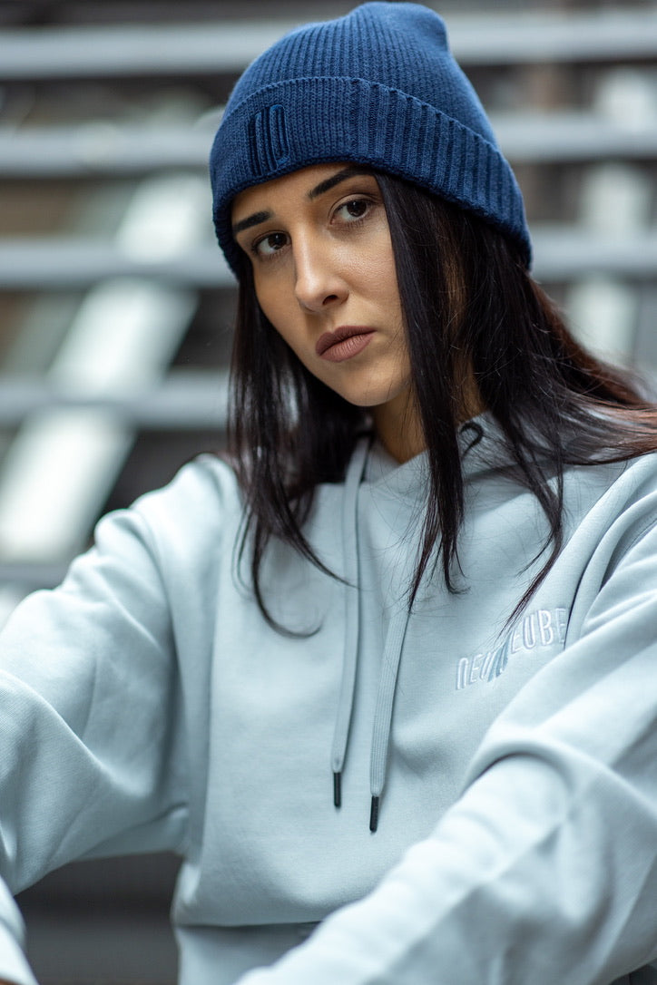 Beanie Stickerei Logo ND marine :)