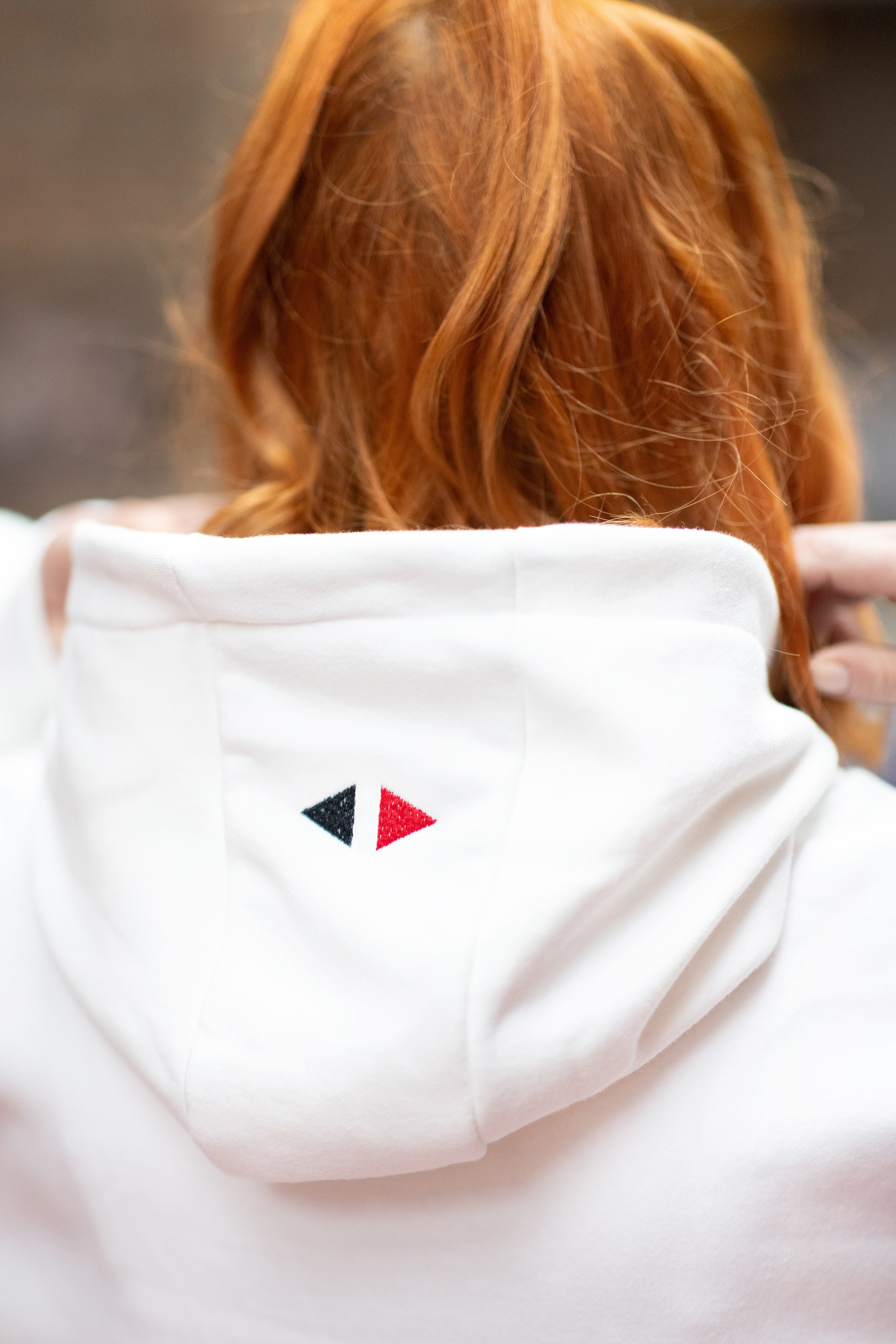 Courage Hoodie women white red* ;)