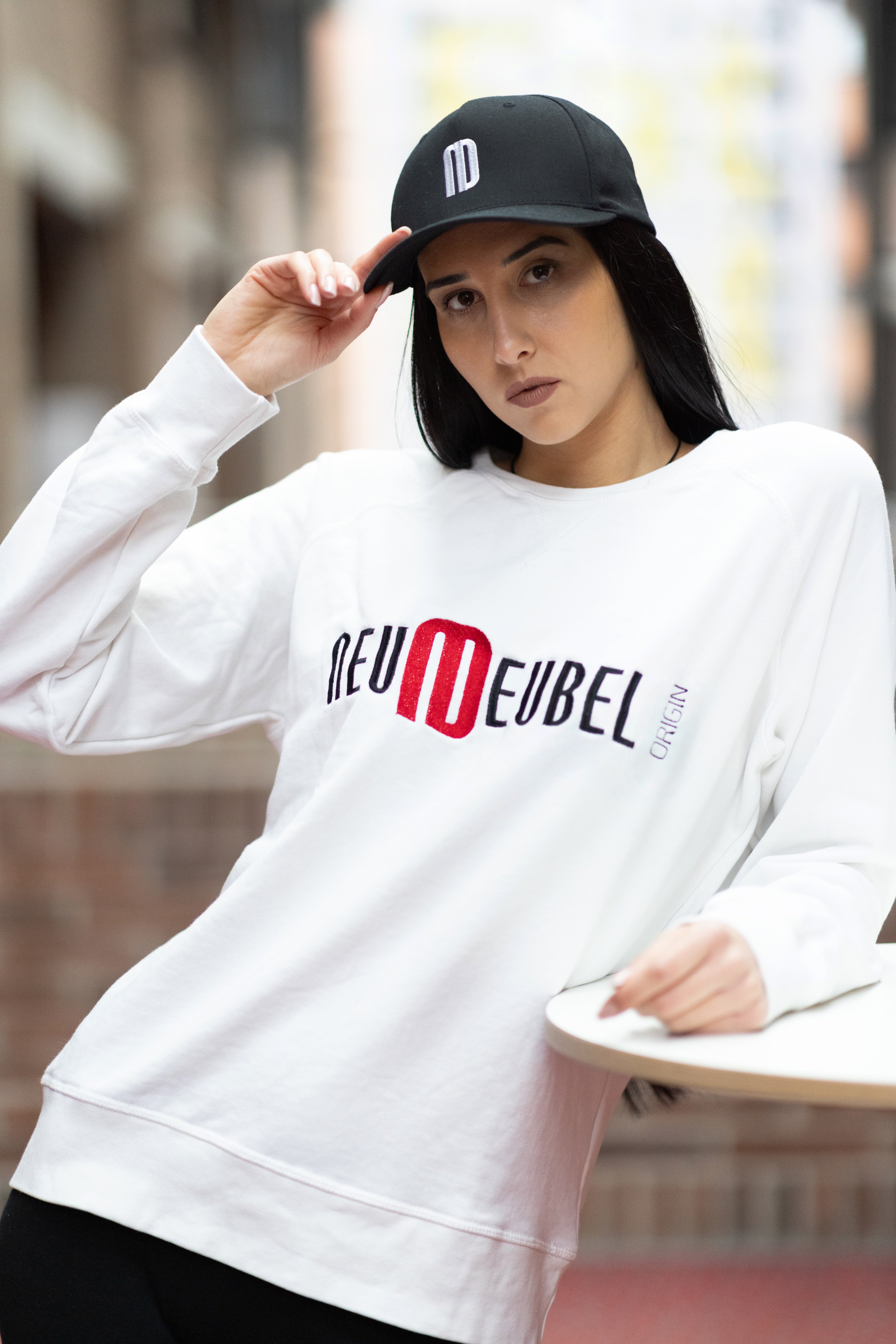 Sweater white embroidery Casual