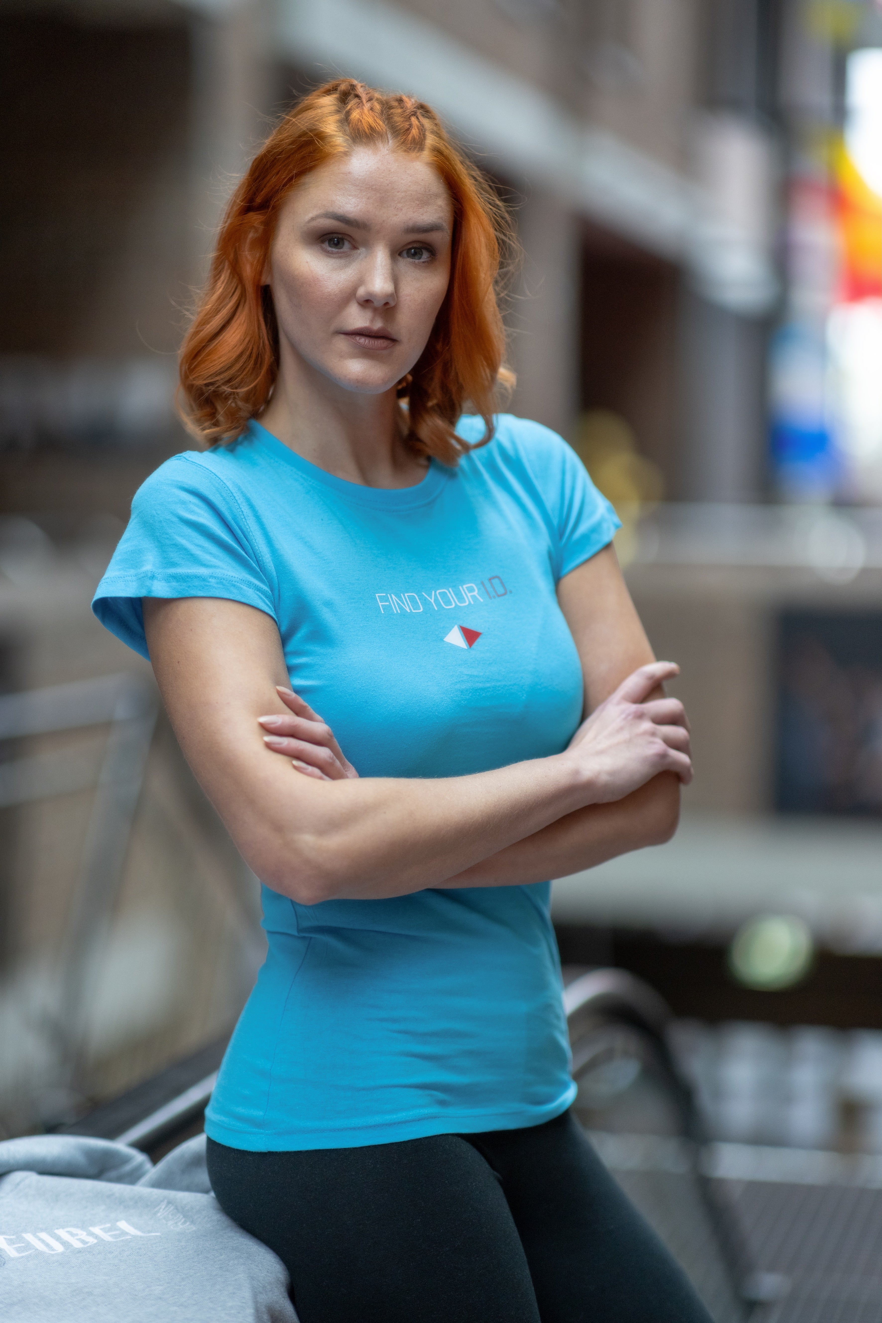 T-Shirt Print FYID Turquoise :)