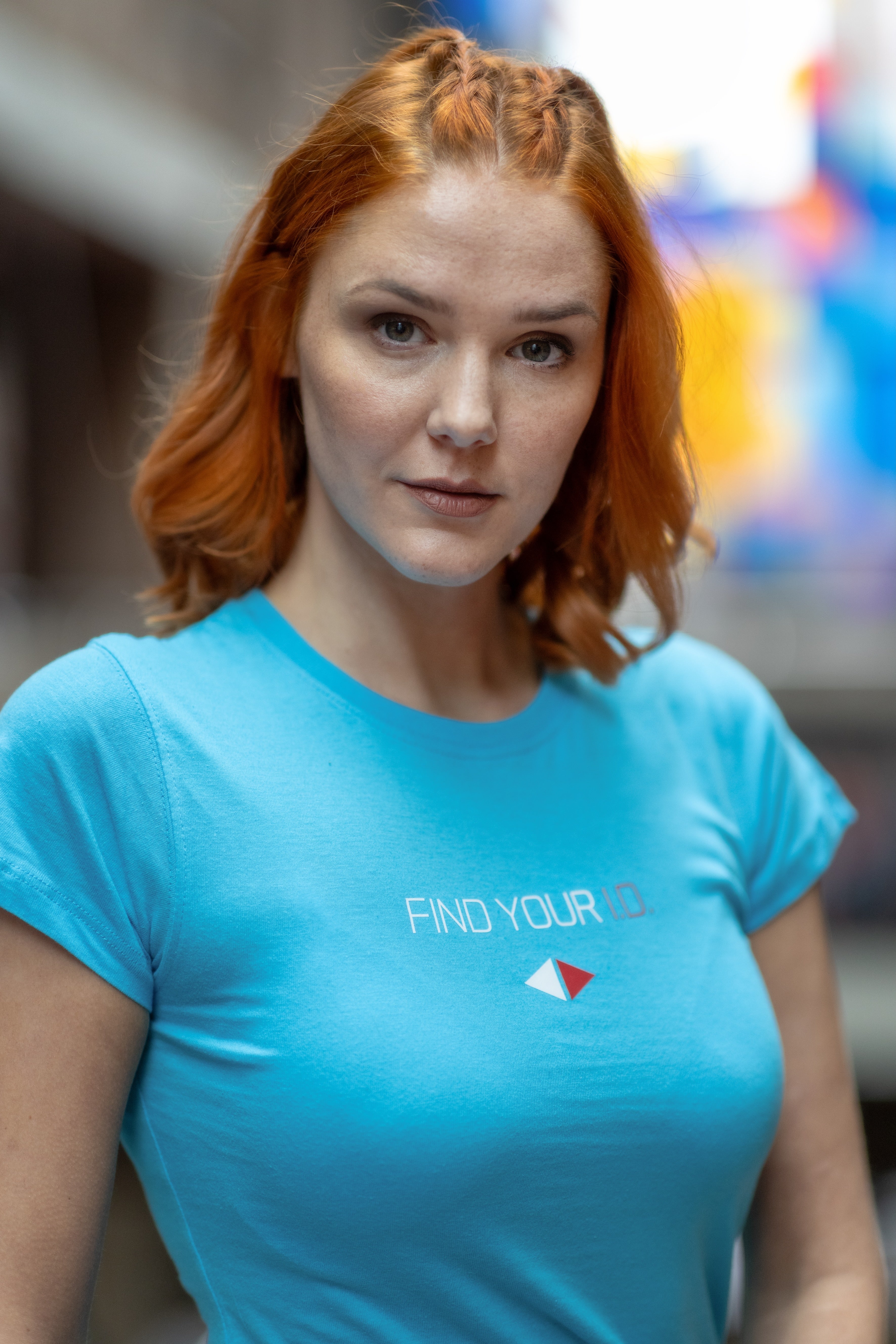 T-Shirt Print FYID Turquoise :)