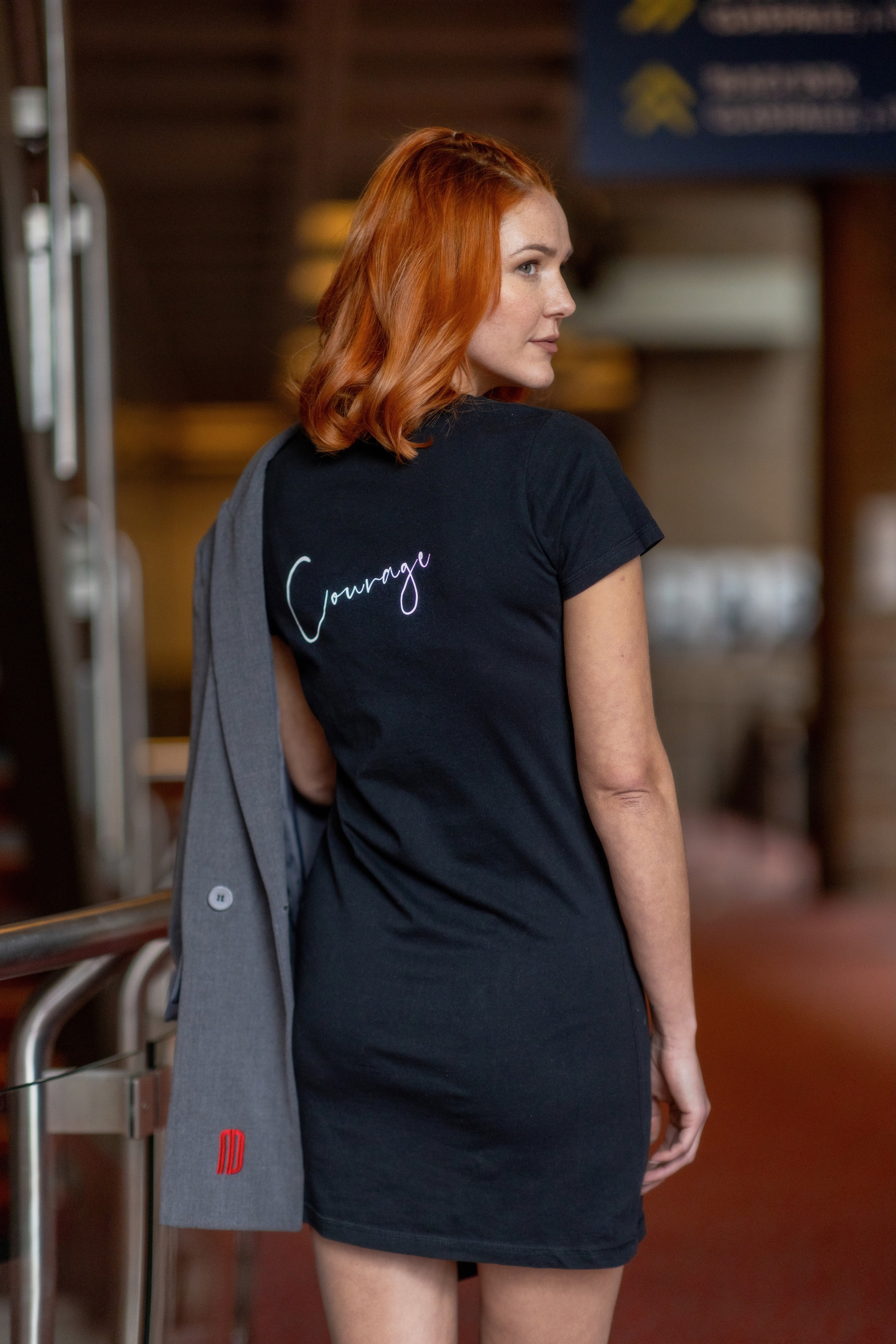 Minikleid mit Find your I.D. Artwork black and white* :)