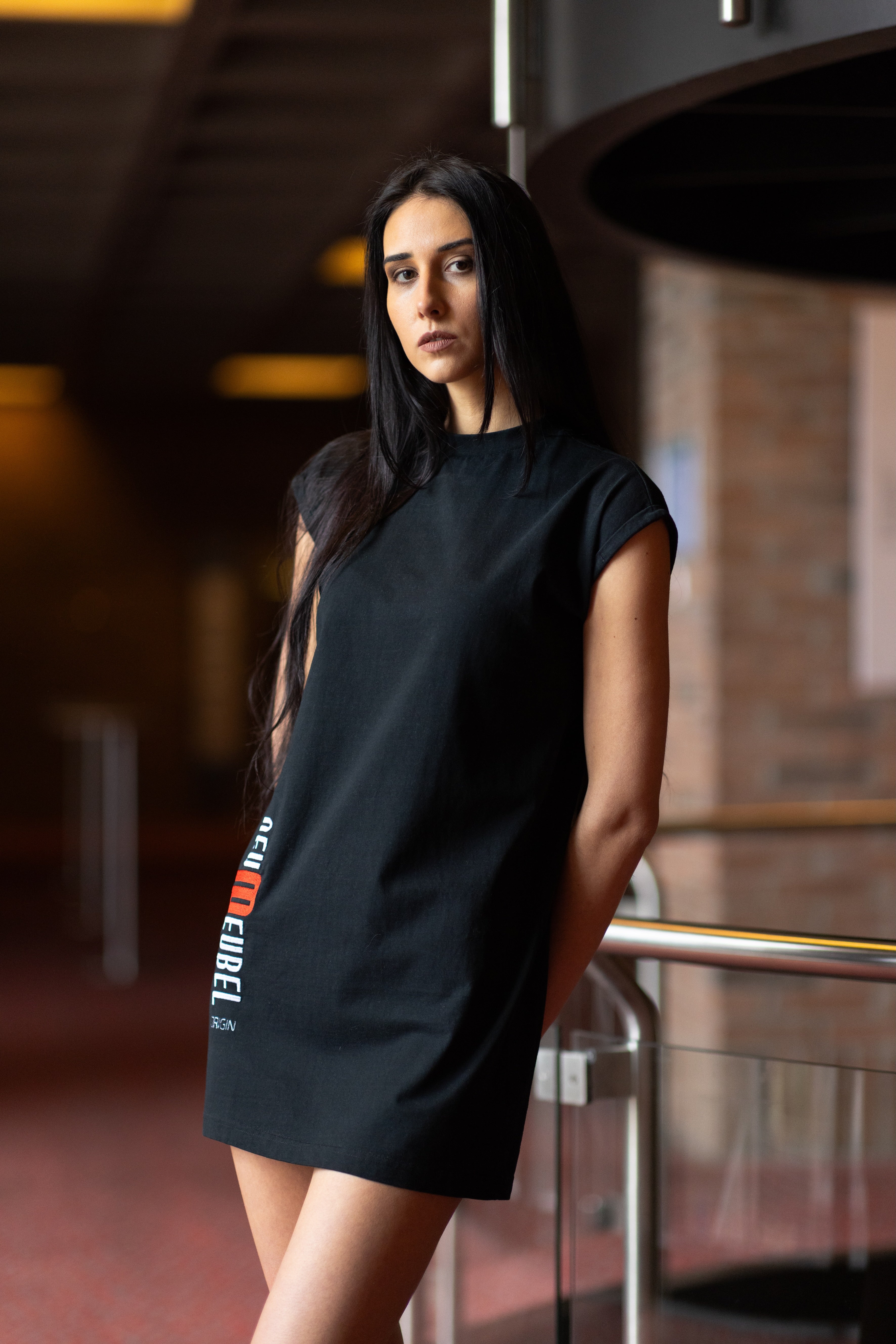 Minidress mit ND Origin Stickerei Black* :)