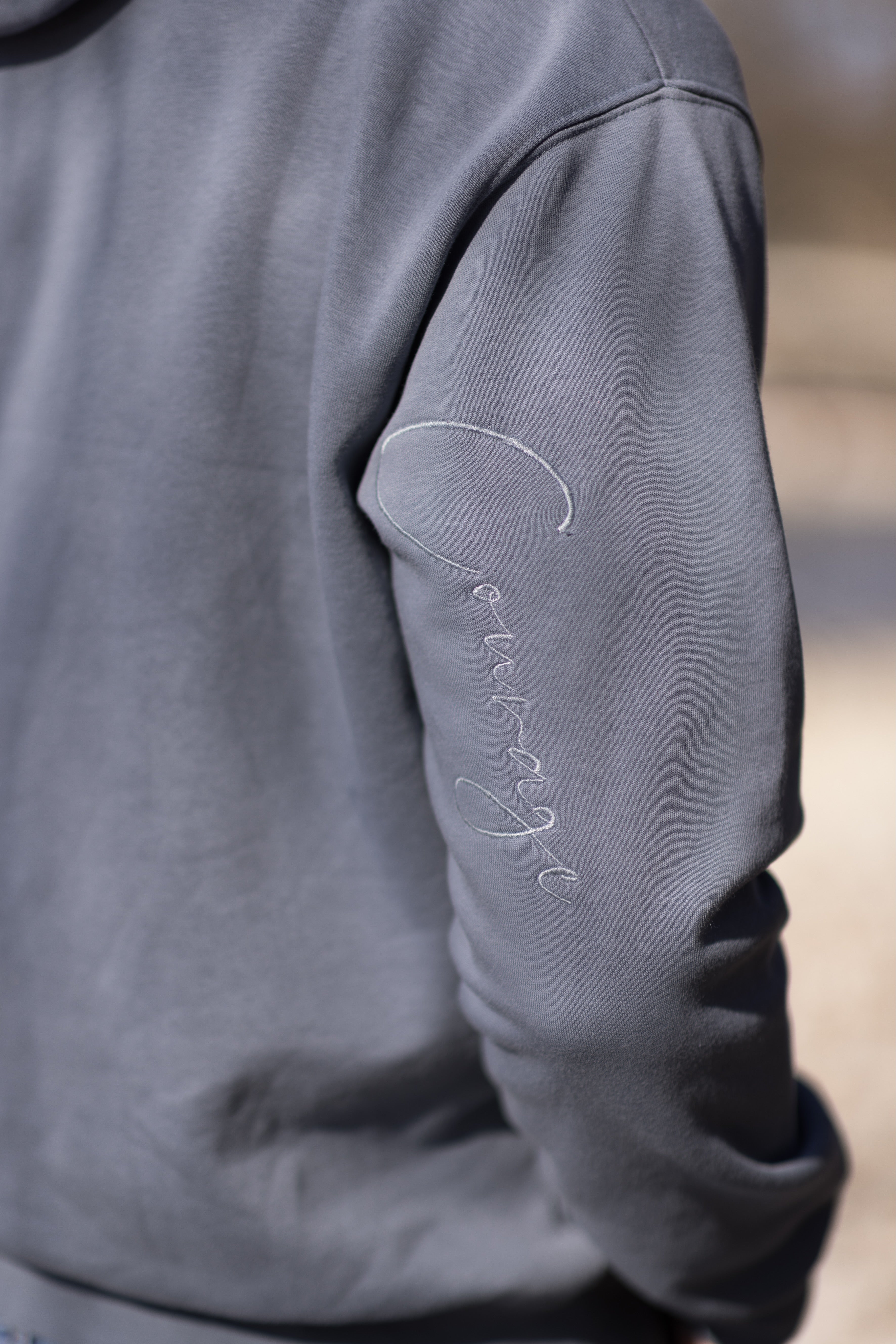 Hoodie Stickerei Courage Flint Stone* :)